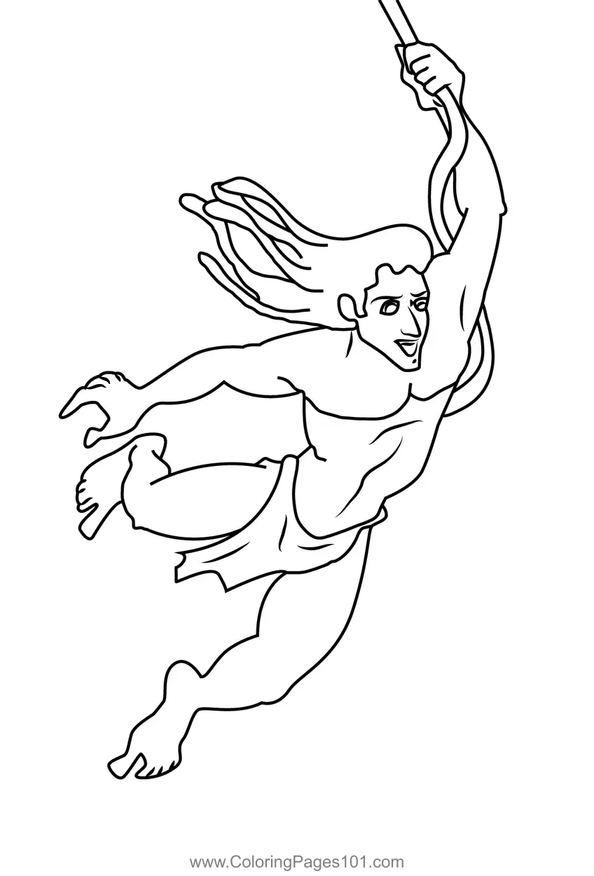 Tarzan Coloring Pages 2