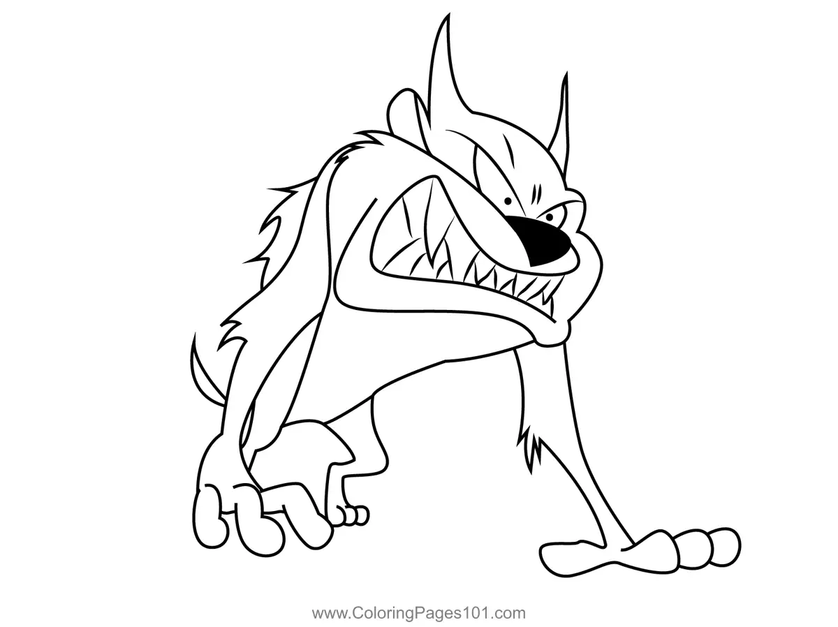 Tasmanian Devil Coloring Pages 4