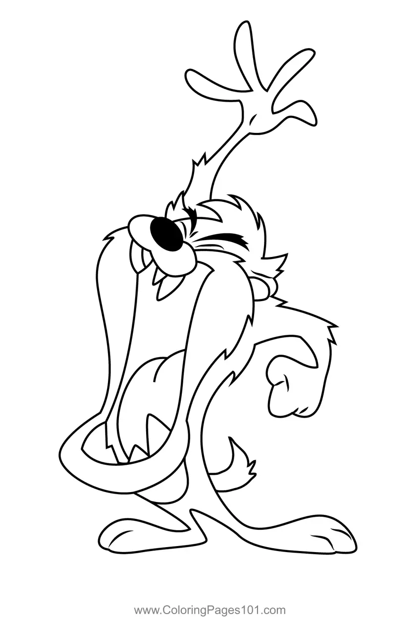 Tasmanian Devil Coloring Pages 5