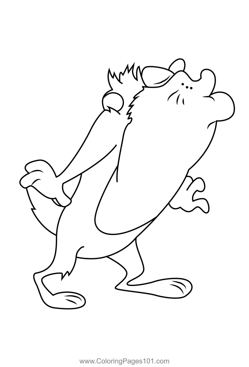 Tasmanian Devil Coloring Pages 7