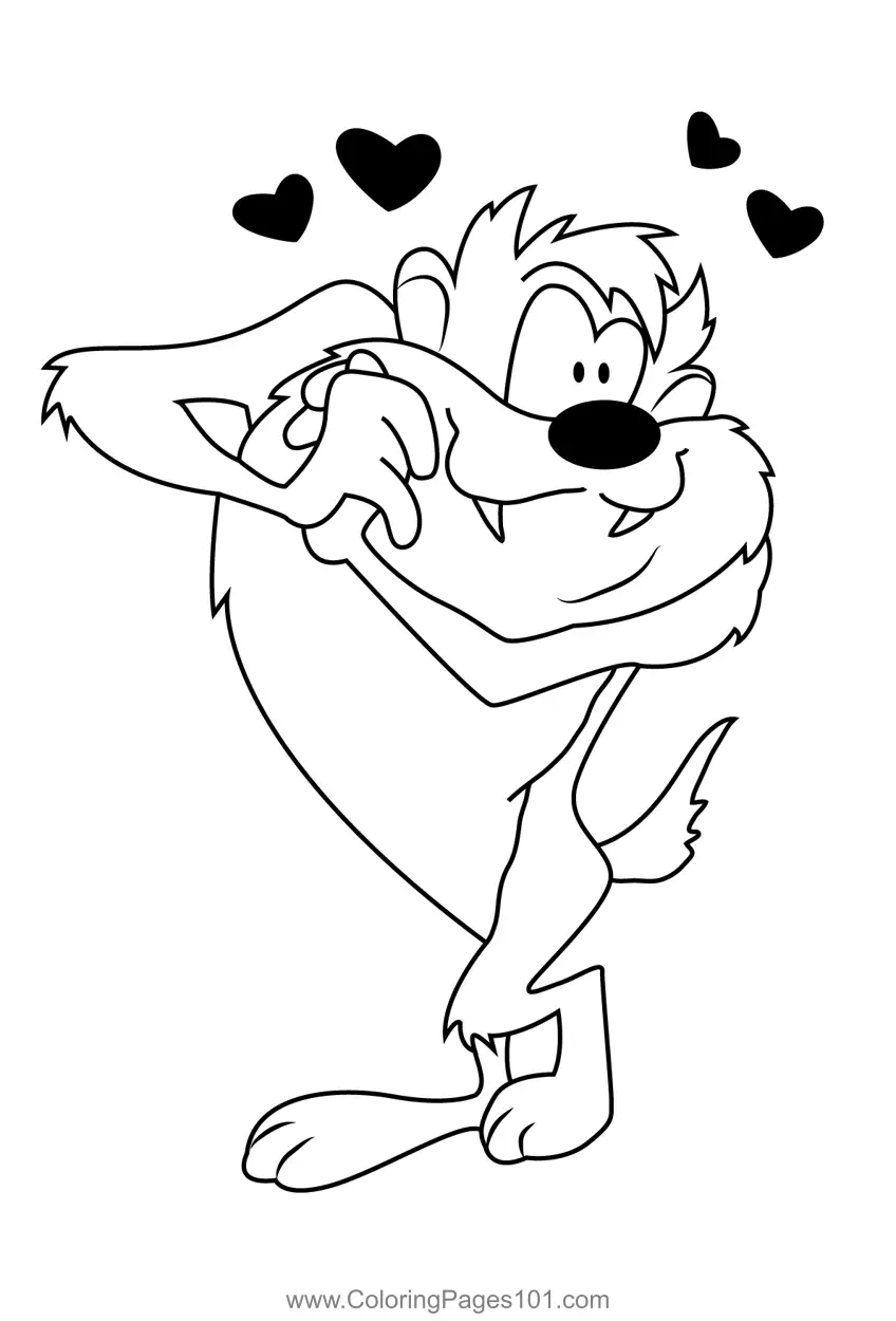 Tasmanian Devil Coloring Pages 8