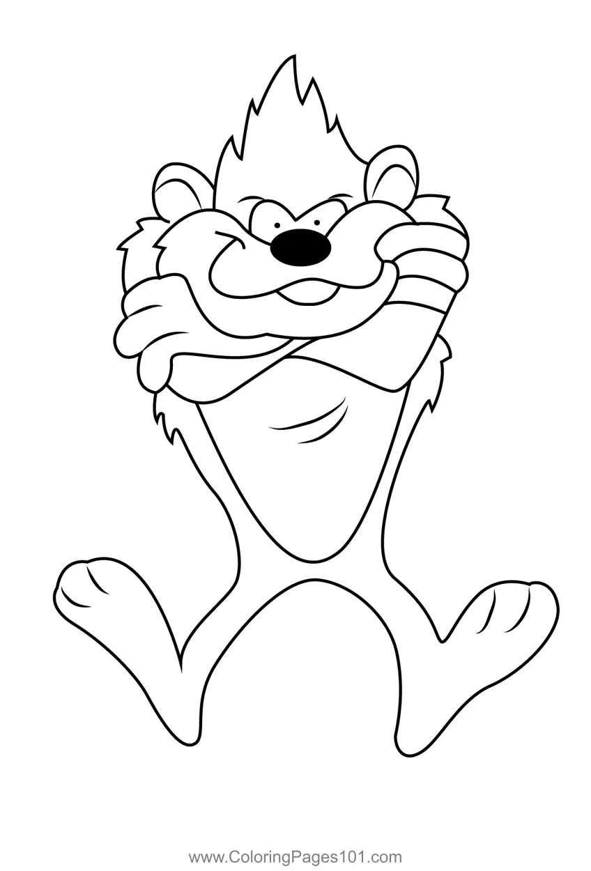 Tasmanian Devil Coloring Pages 9