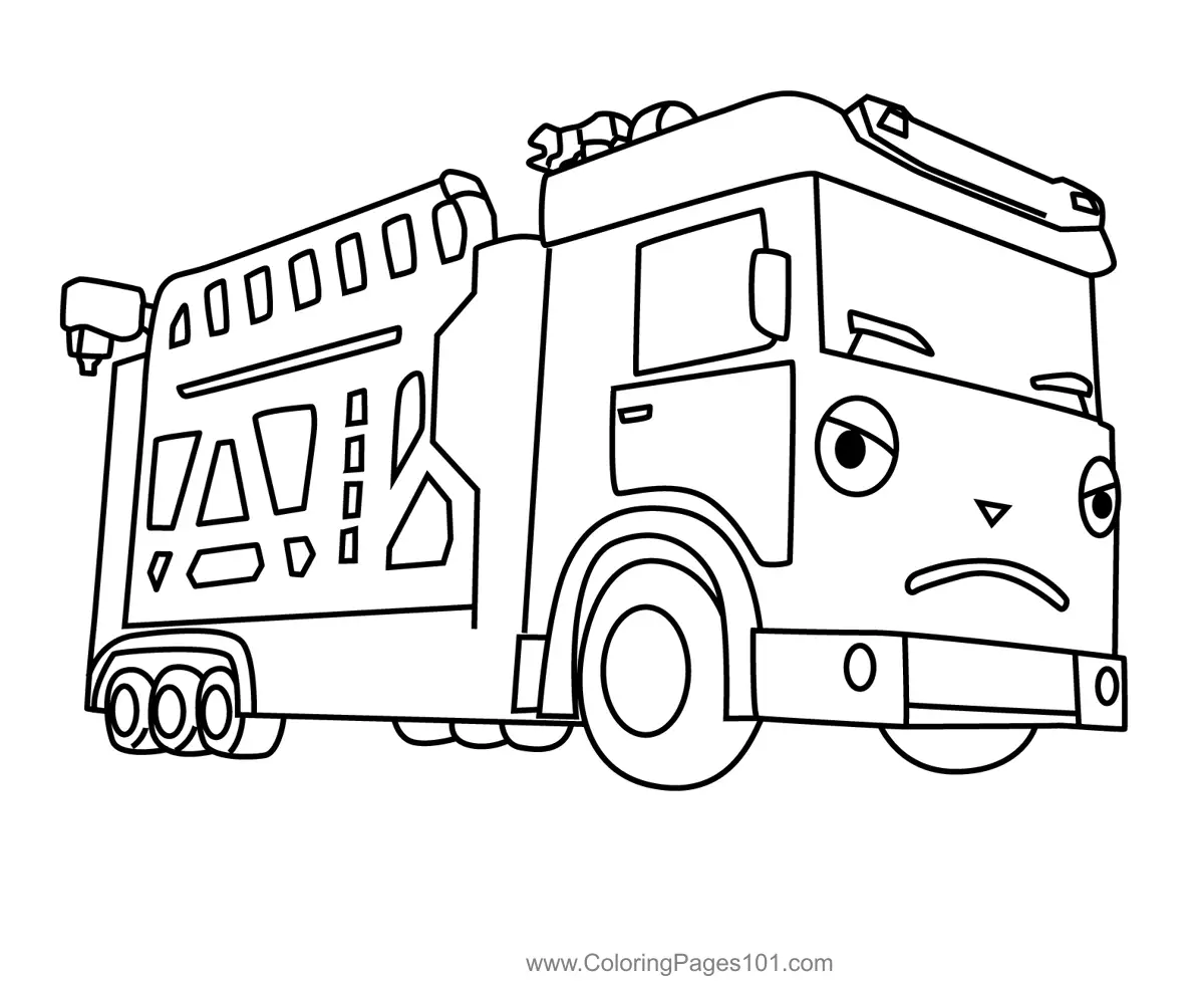 Tayo the Little Bus Coloring Pages 6