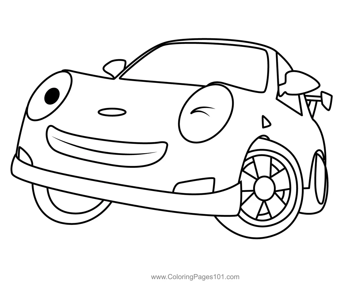 Tayo the Little Bus Coloring Pages 7