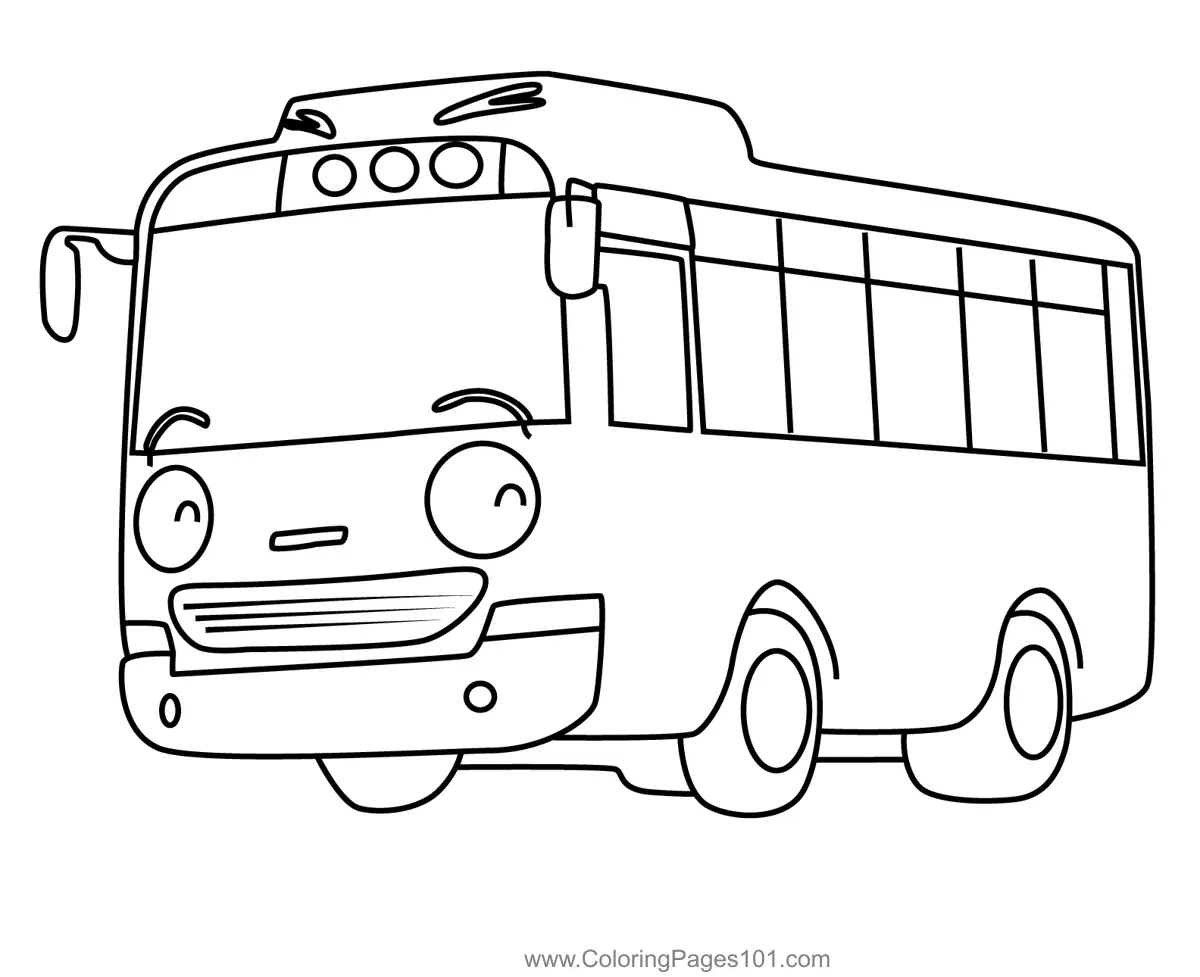 Tayo the Little Bus Coloring Pages 9