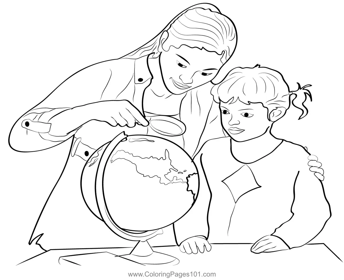 Teachers Day Coloring Pages 10