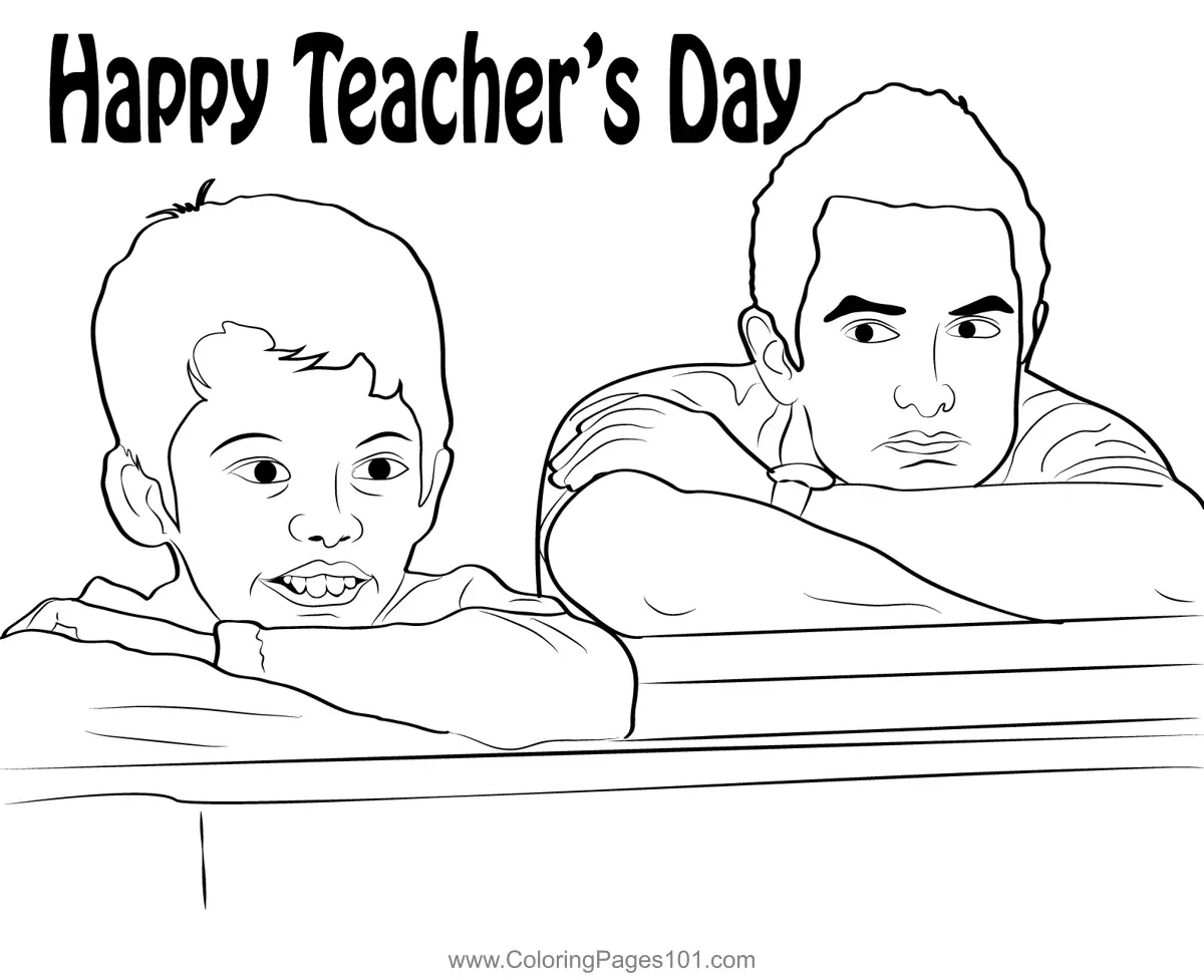 Teachers Day Coloring Pages 5