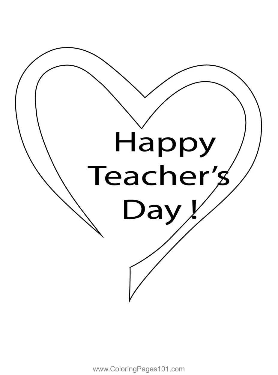 Teachers Day Coloring Pages 8