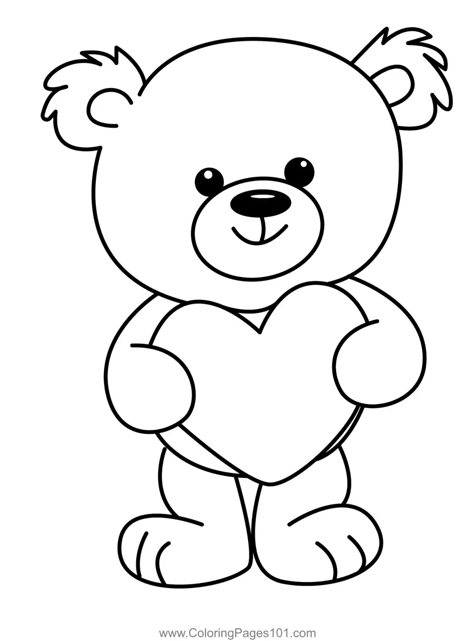 Teddy Bear Coloring Pages 2