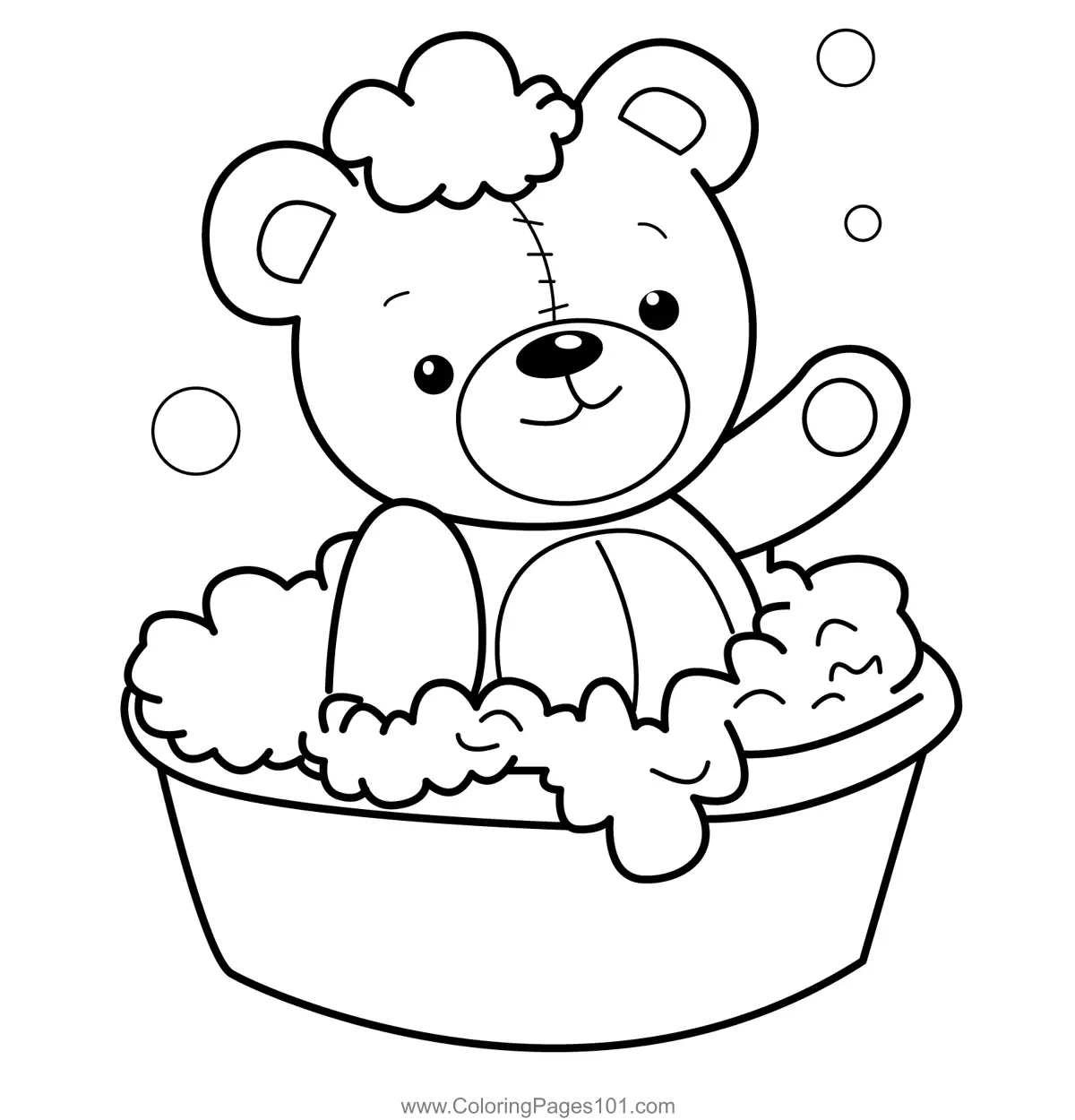 Teddy Bear Coloring Pages 6
