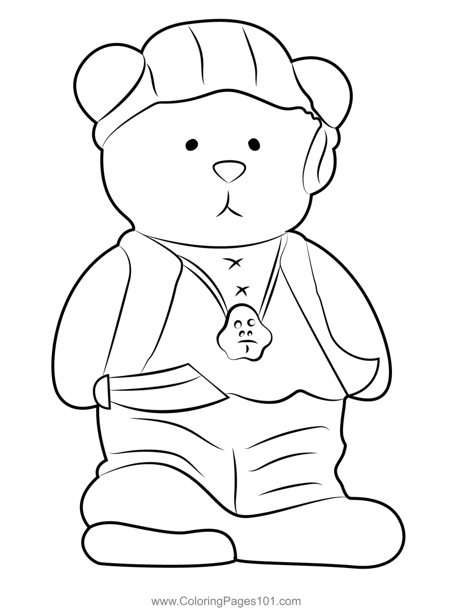 Teddy Bear Coloring Pages 8