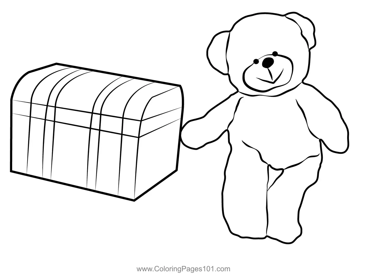 Teddy Bear Coloring Pages 9