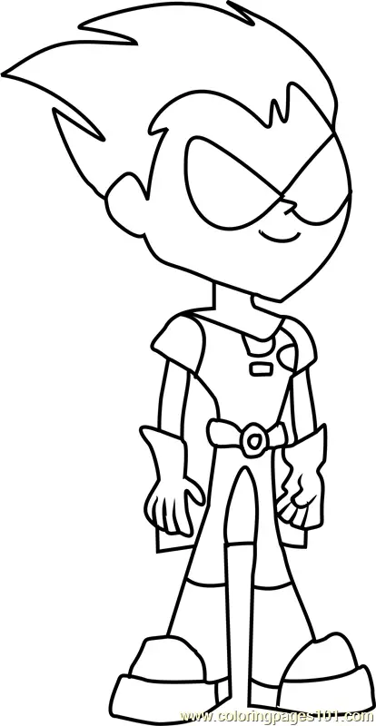 Teen Titans Go Coloring Pages 6