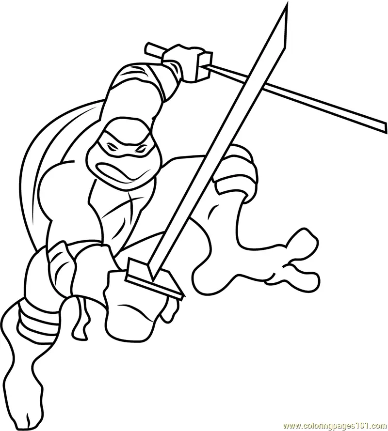 Teenage Mutant Ninja Turtles Coloring Pages 7