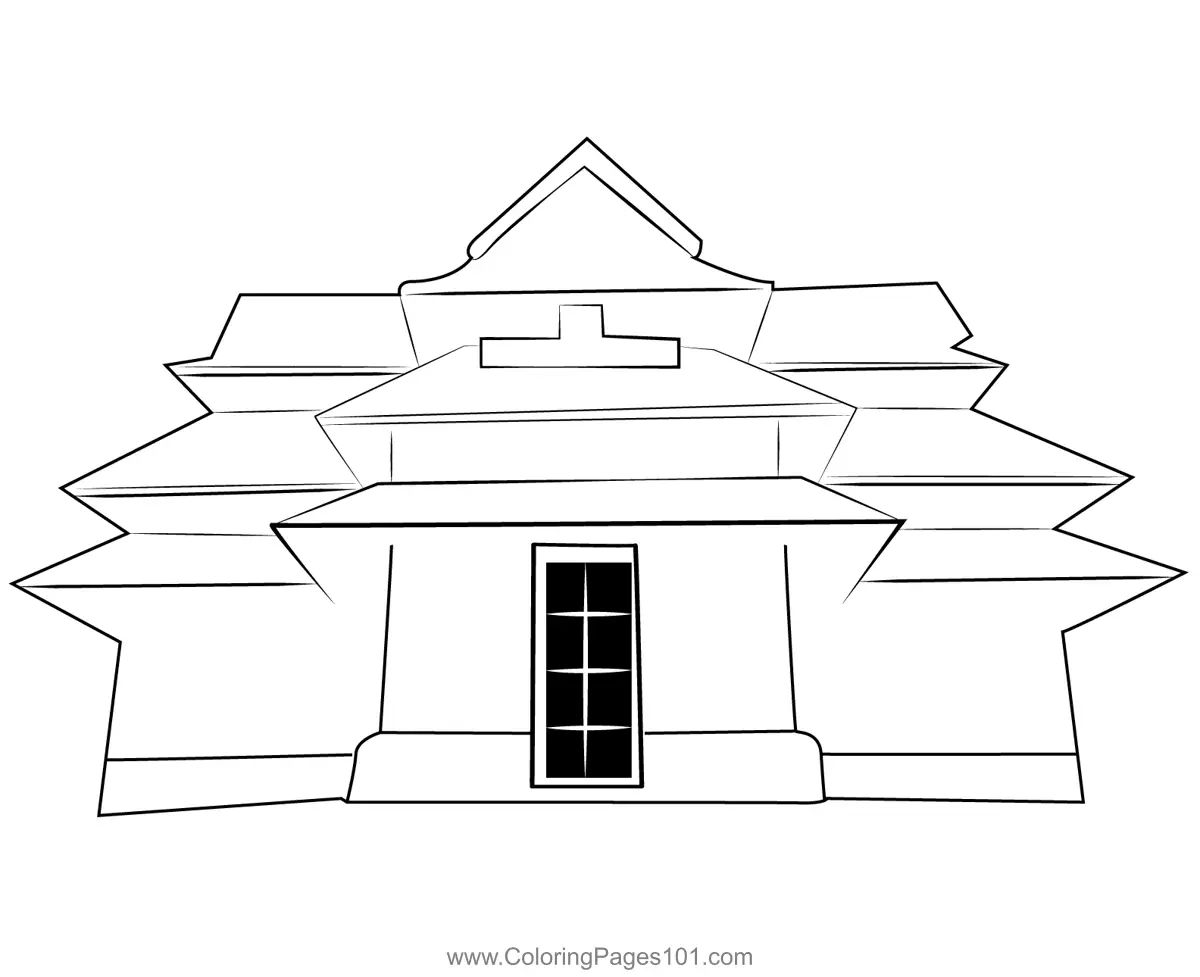 Temples Coloring Pages 1