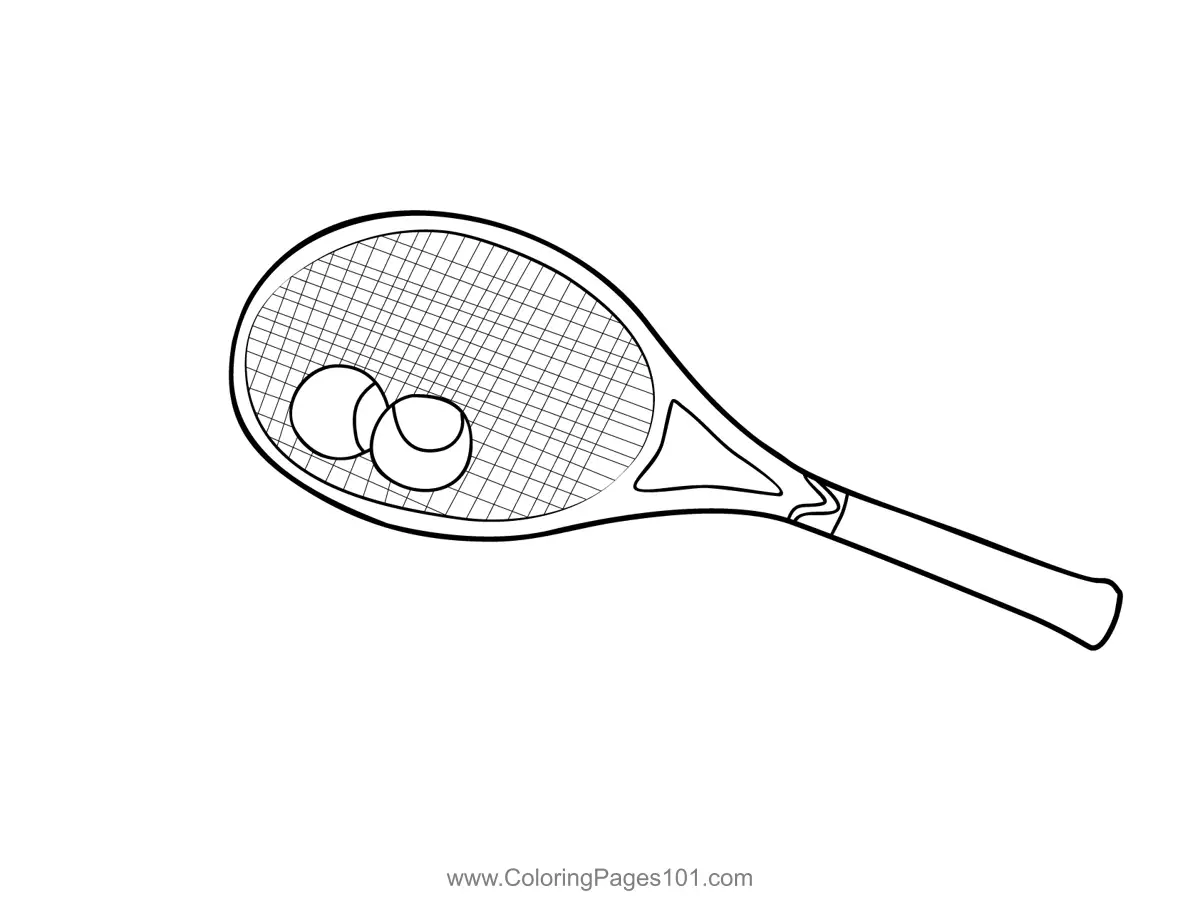 Tennis Coloring Pages 2