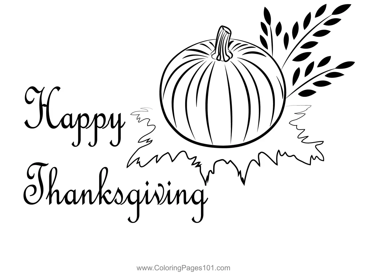 Thanksgiving Day Coloring Pages 11