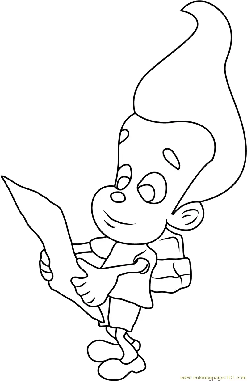 The Adventures of Jimmy Neutron Boy Genius Coloring Pages 10