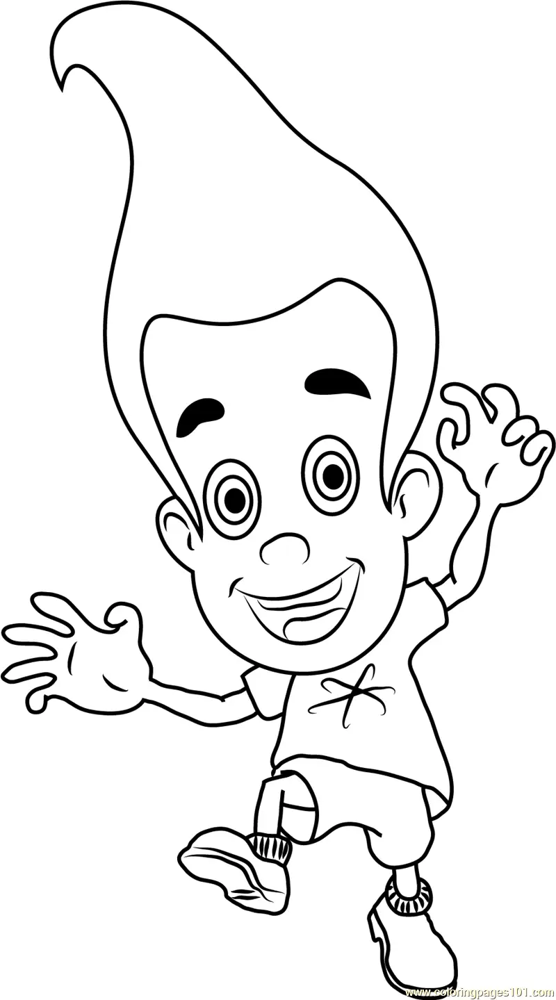 The Adventures of Jimmy Neutron Boy Genius Coloring Pages 8