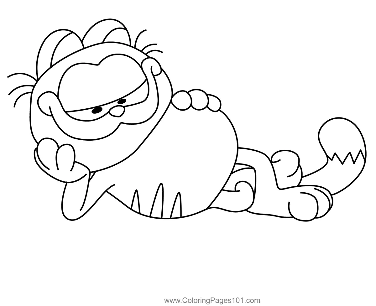 The Garfield Movie Coloring Pages 2
