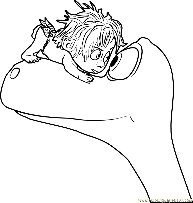 The Good Dinosaur Coloring Pages 10