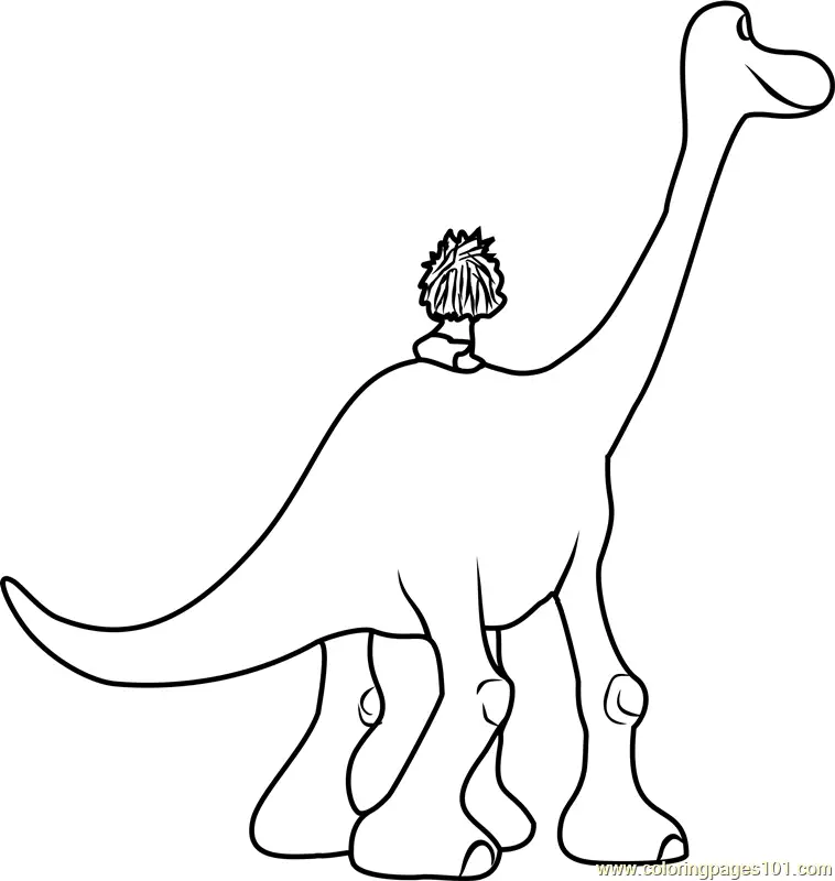 The Good Dinosaur Coloring Pages 2