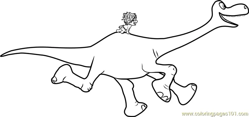 The Good Dinosaur Coloring Pages 5
