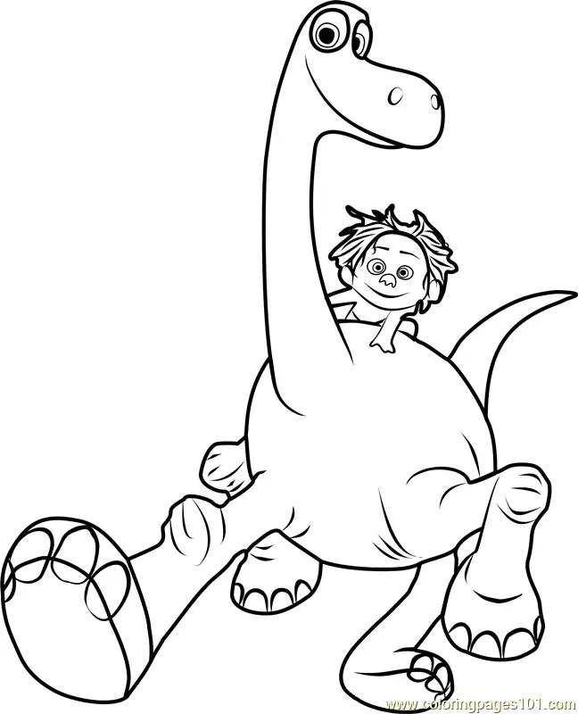 The Good Dinosaur Coloring Pages 6