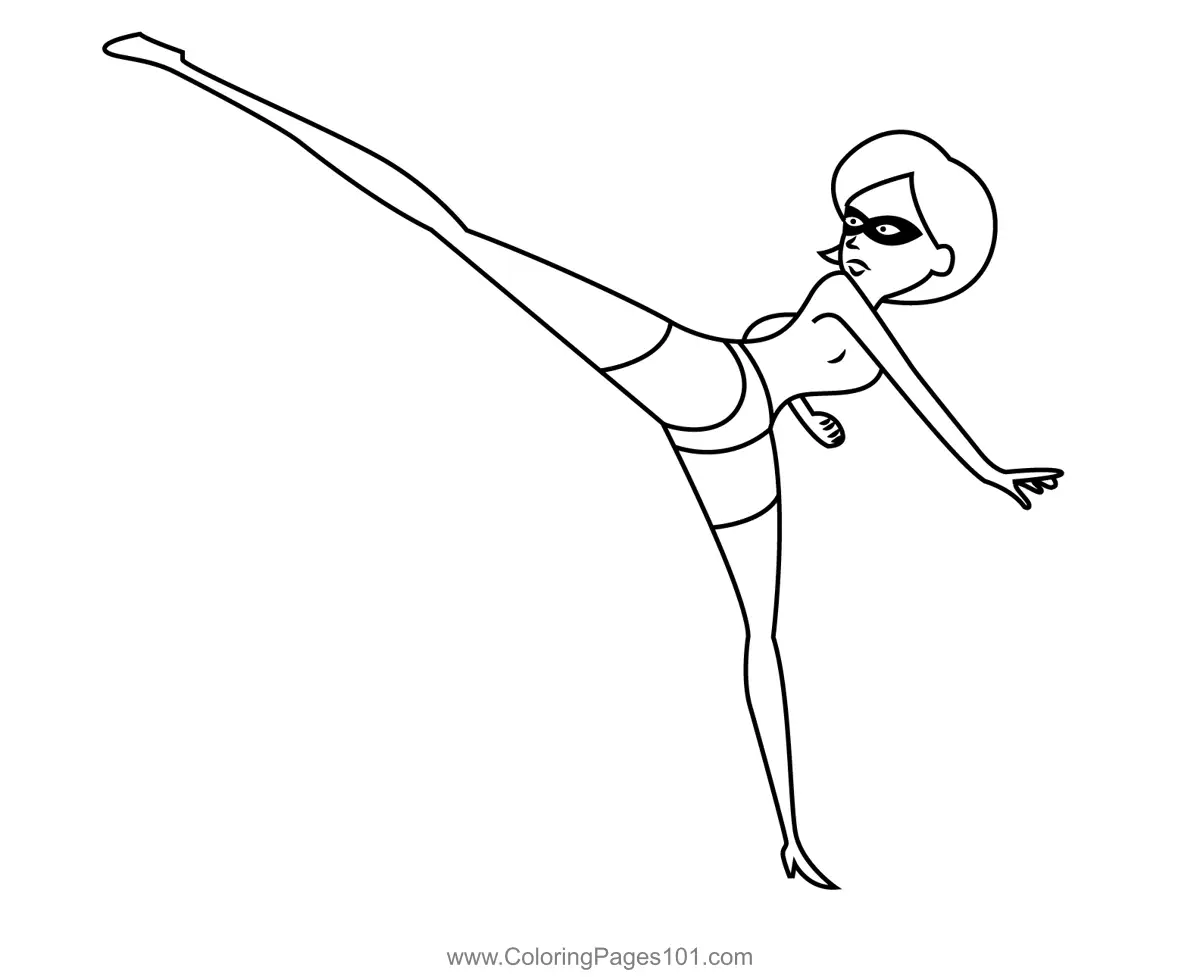 The Incredibles Coloring Pages 4