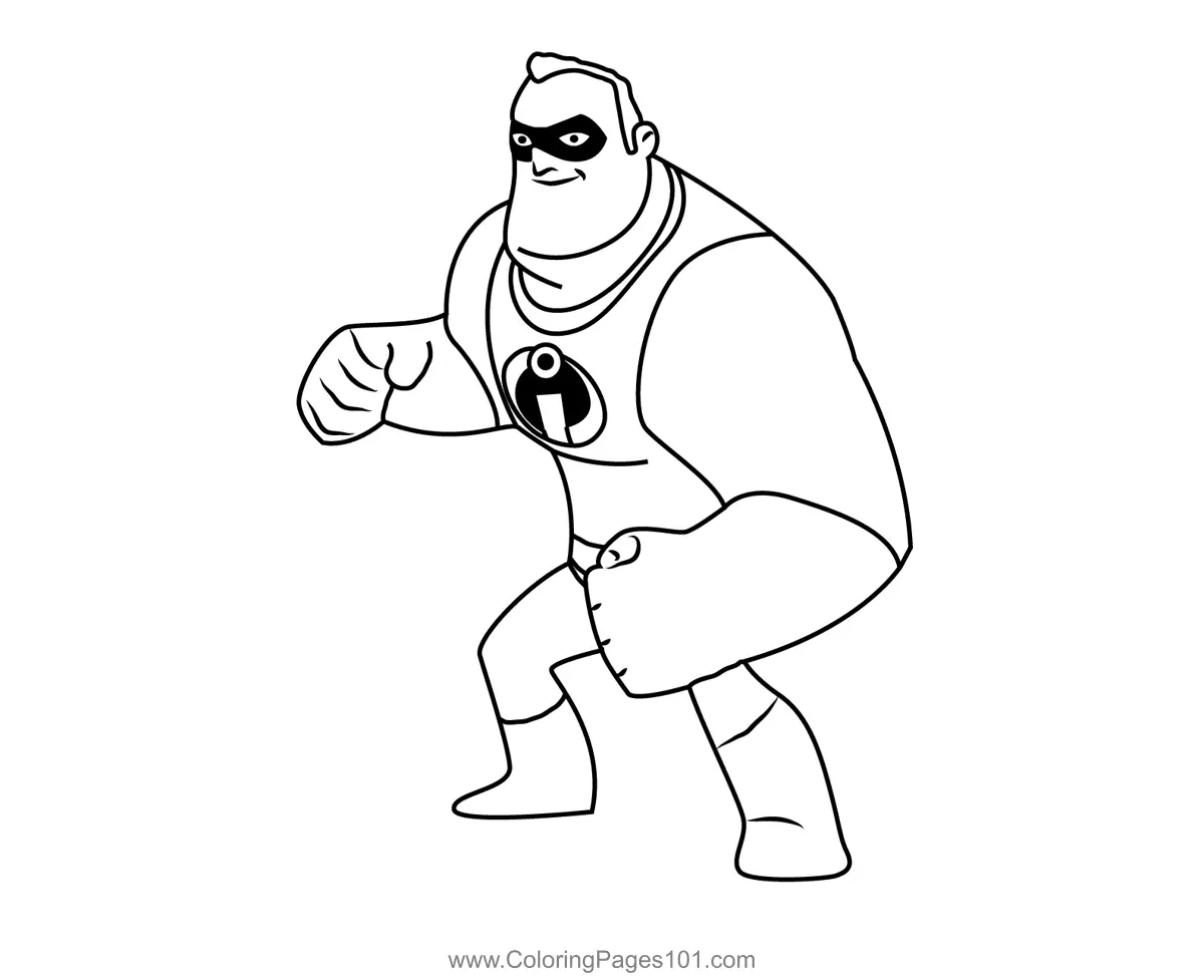 The Incredibles Coloring Pages 7