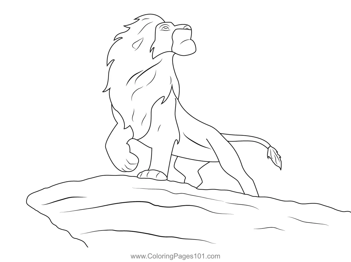 The Lion King Coloring Pages 7