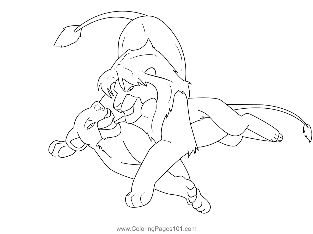 The Lion King Coloring Pages 9
