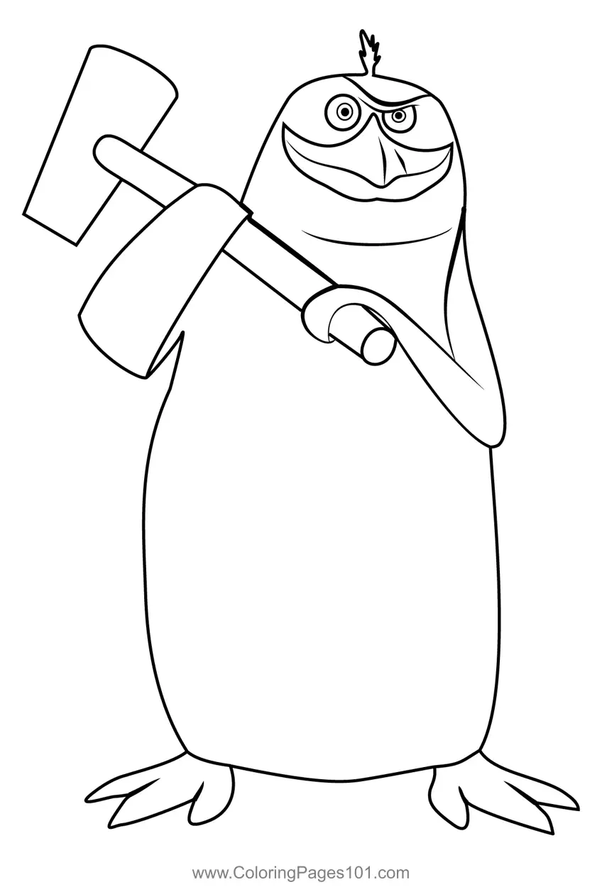 The Penguins Of Madagascar Coloring Pages 3