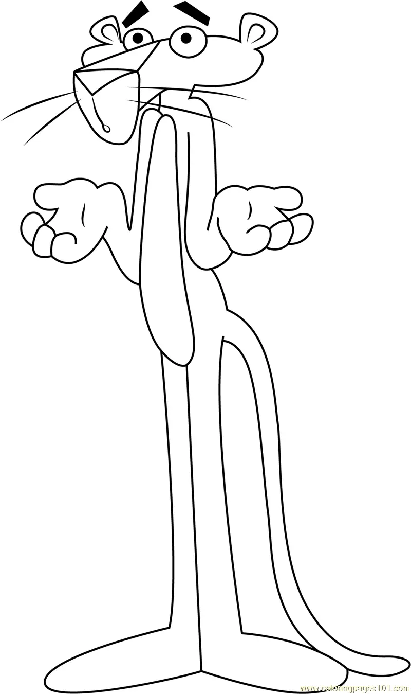 The Pink Panther Coloring Pages 1