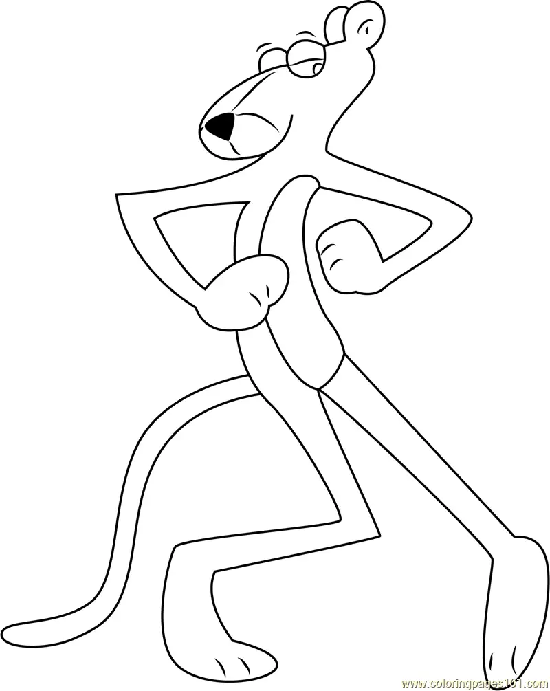 The Pink Panther Coloring Pages 10