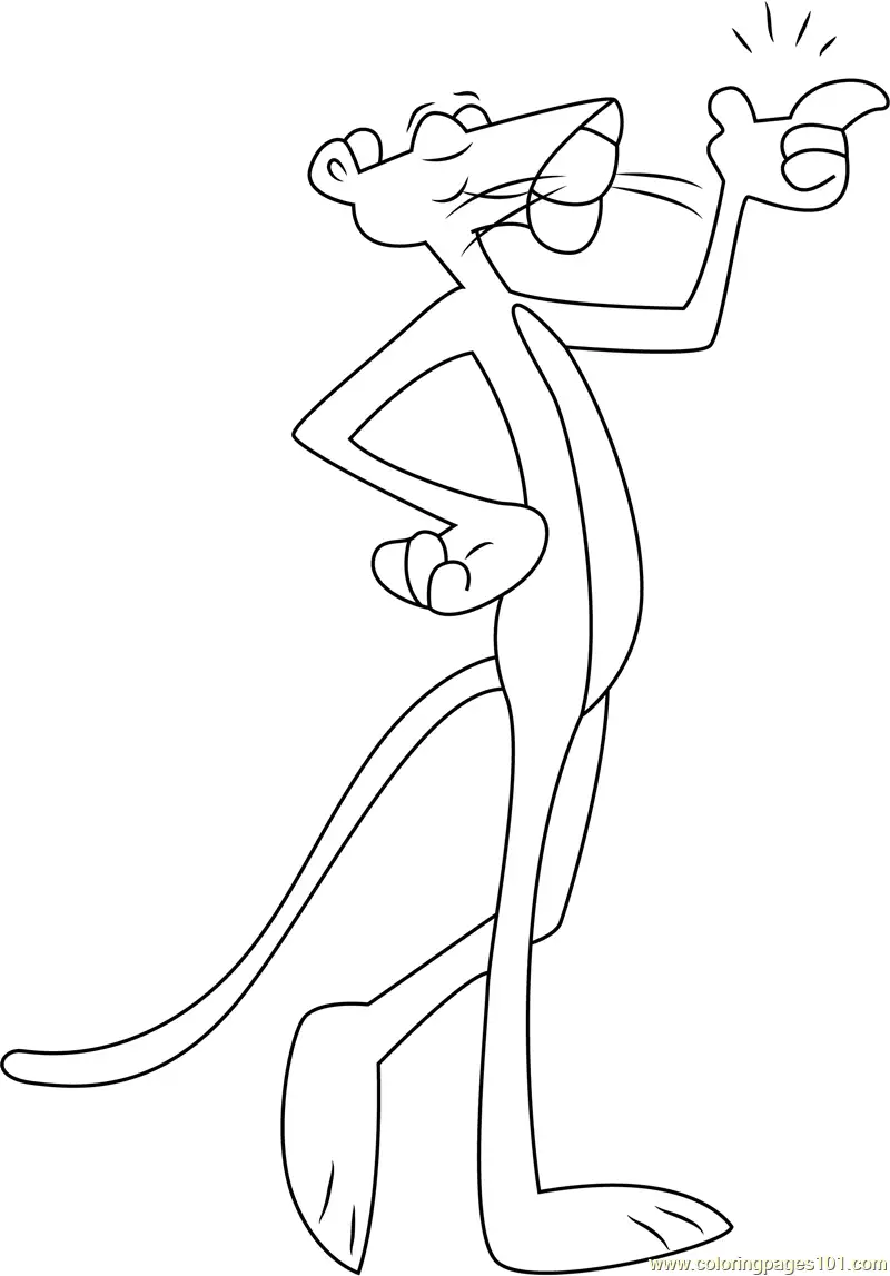 The Pink Panther Coloring Pages 3