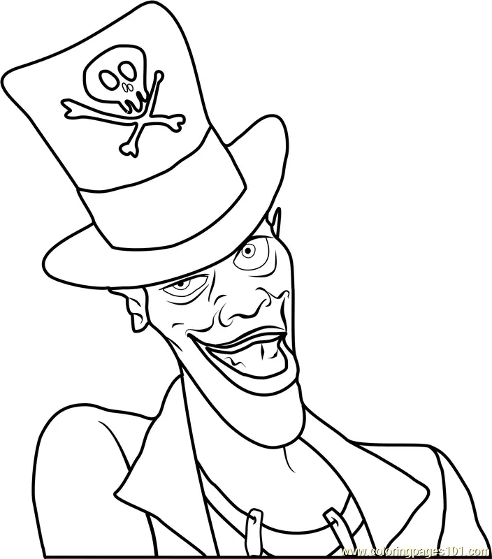 The Princess and the Frog Coloring Pages 5