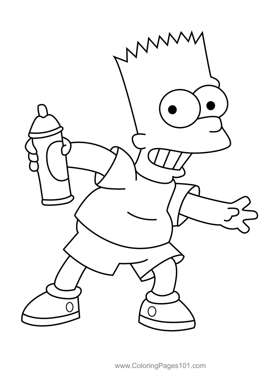 The Simpsons Coloring Pages 8