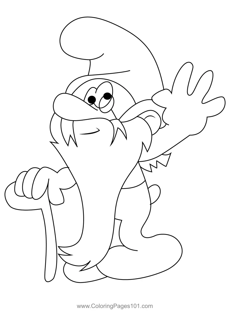 The Smurfs Coloring Pages 10