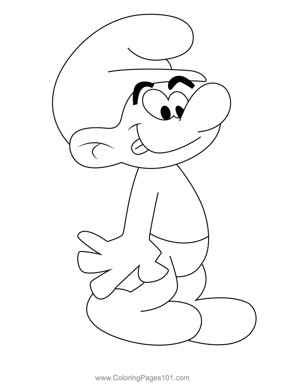 The Smurfs Coloring Pages 7