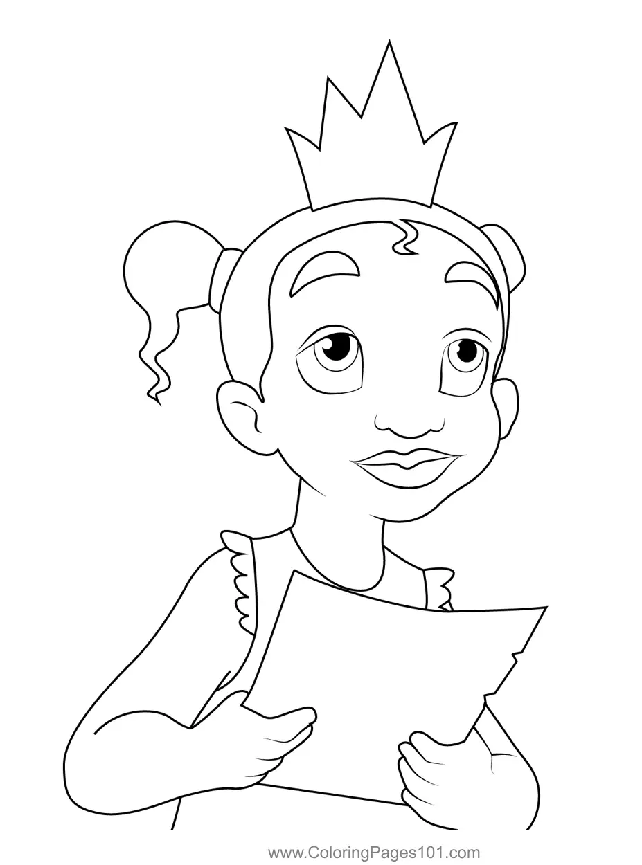Tiana Coloring Pages 3