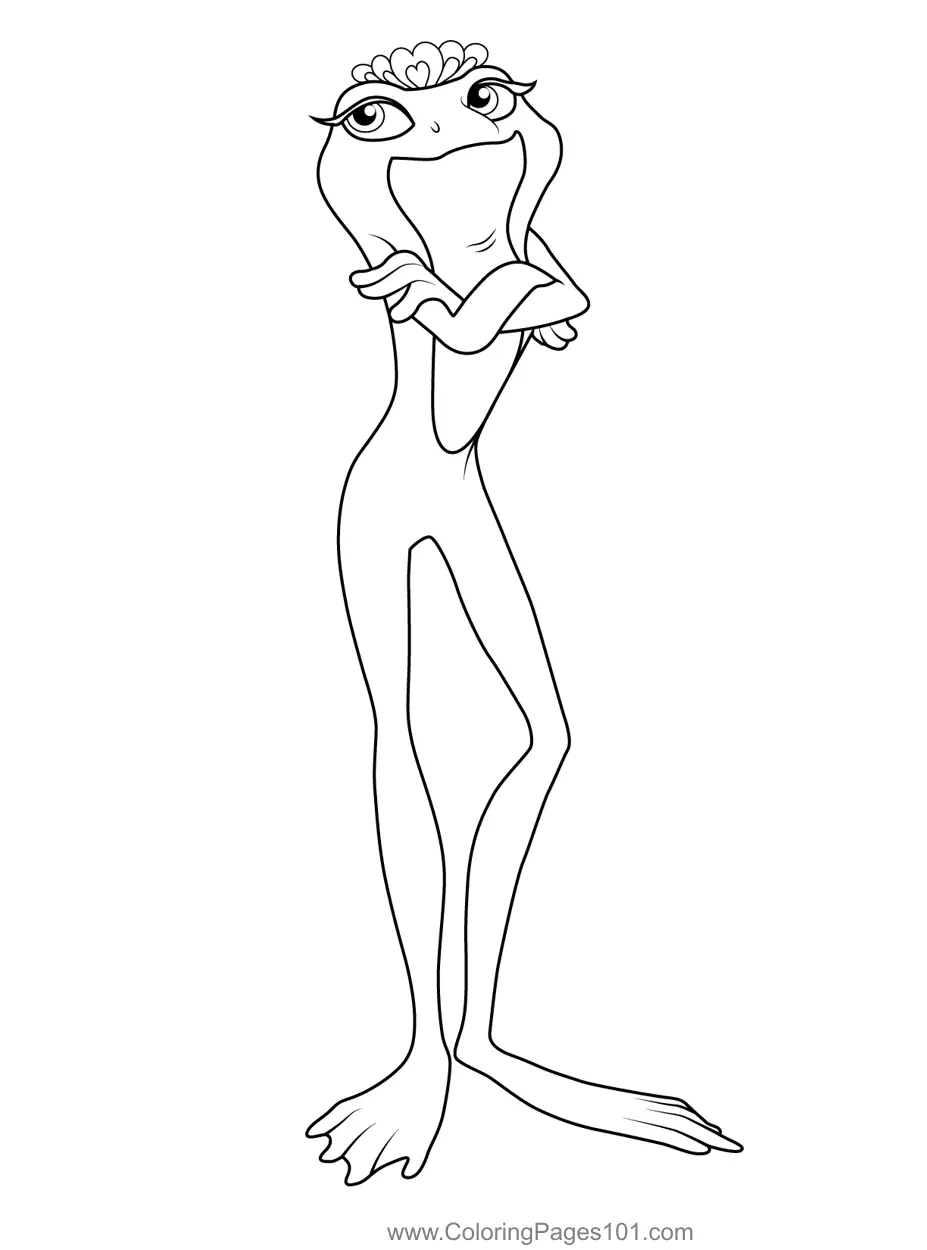 Tiana Coloring Pages 9