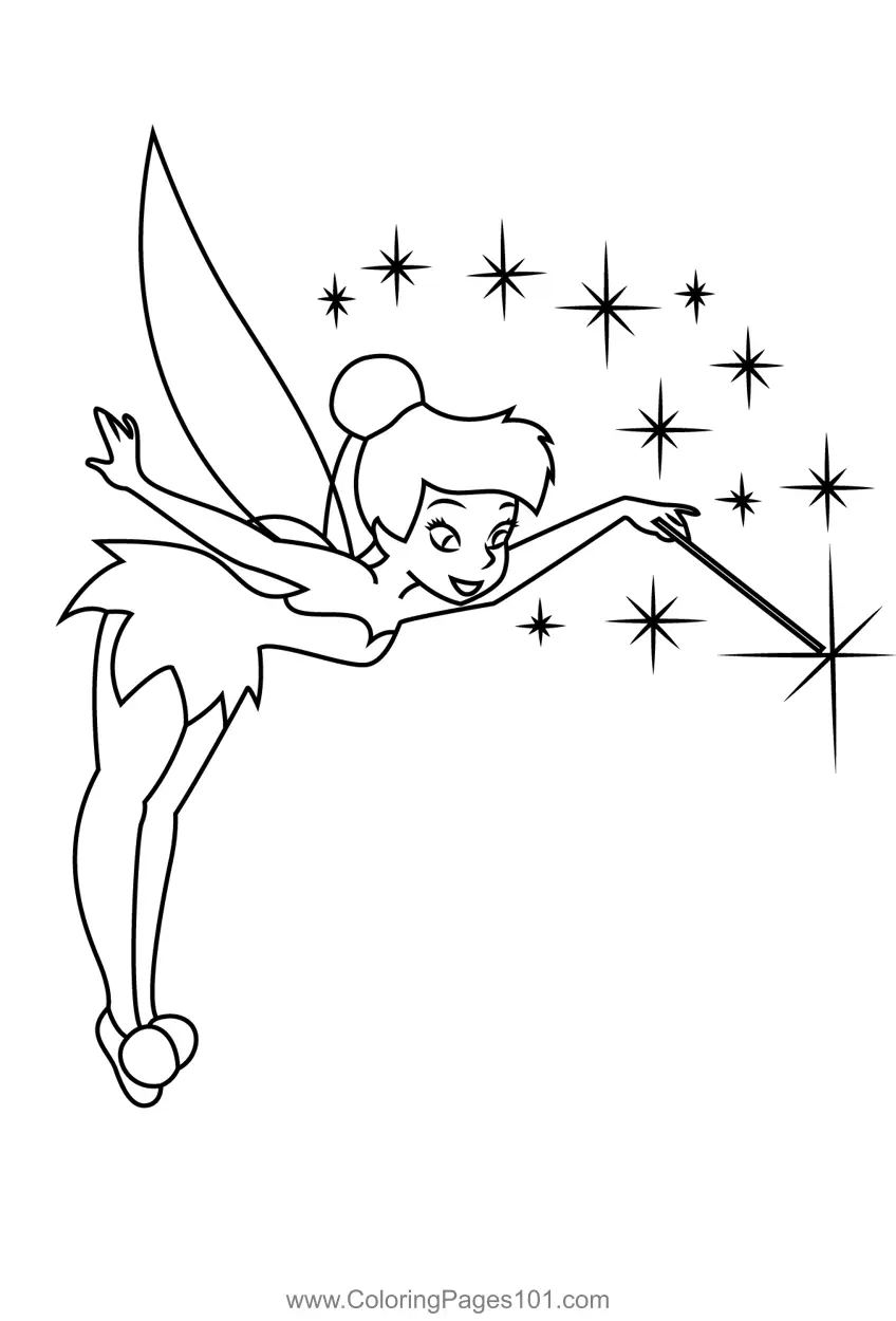 Tinker Bell Coloring Pages 2