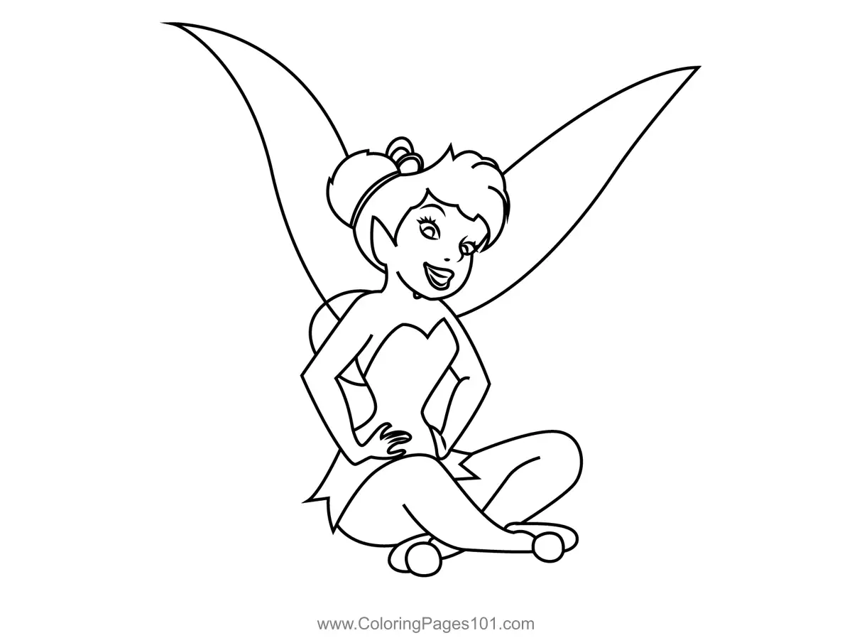 Tinker Bell Coloring Pages 4