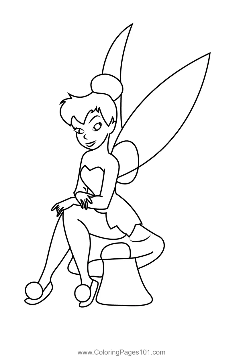 Tinker Bell Coloring Pages 6