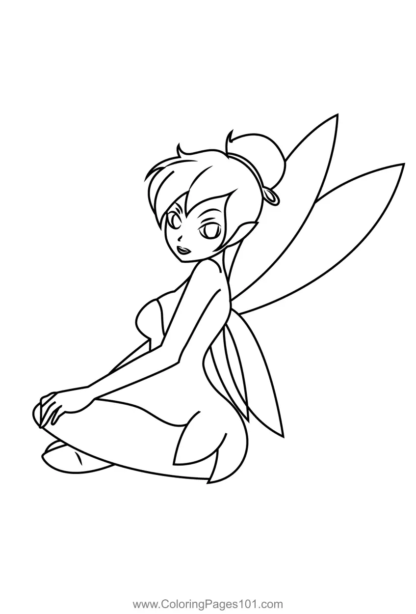 Tinker Bell Coloring Pages 7