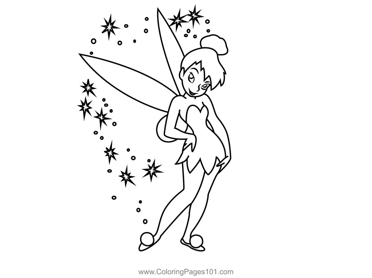 Tinker Bell Coloring Pages 9