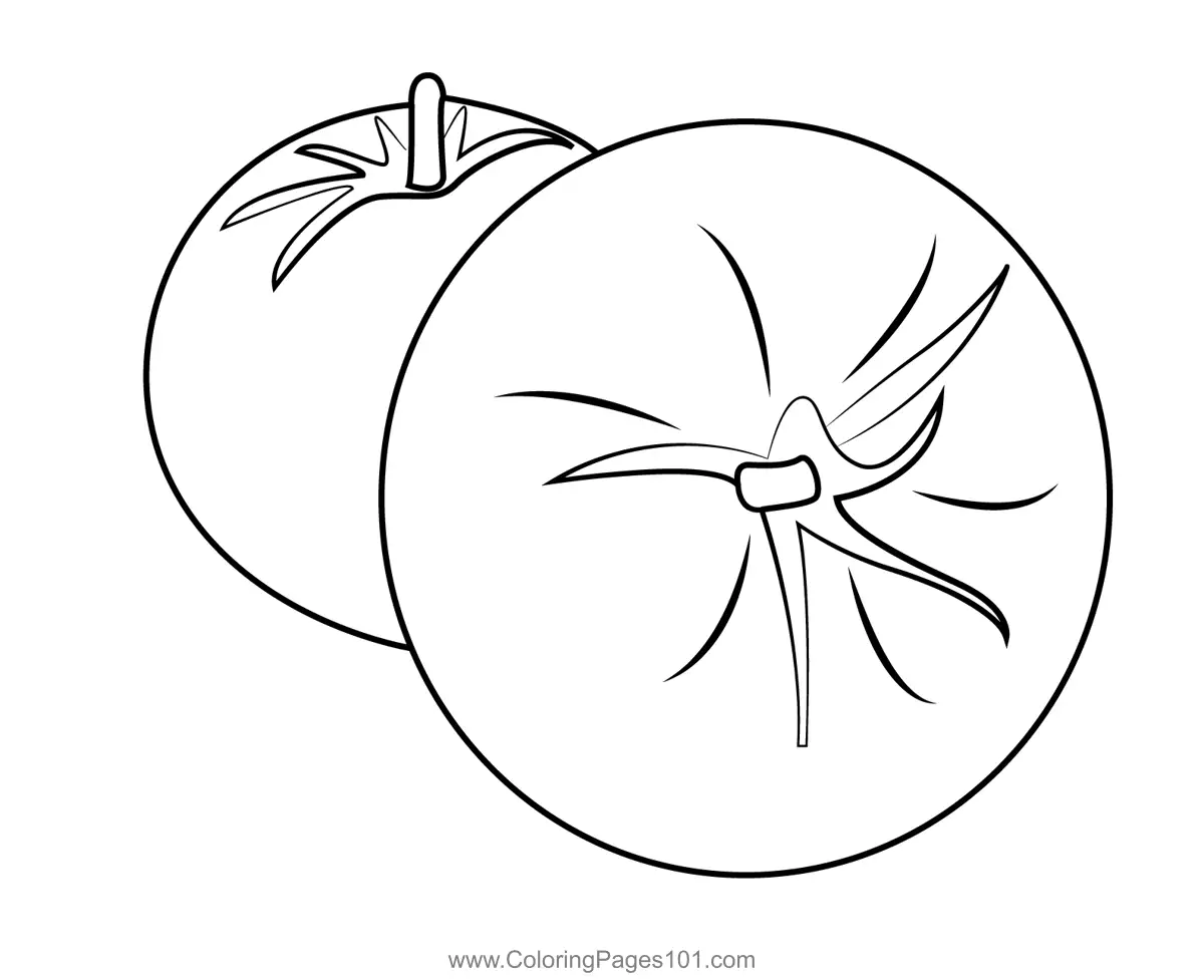 Tomatoes Coloring Pages 4
