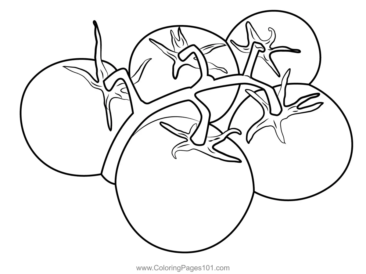 Tomatoes Coloring Pages 6