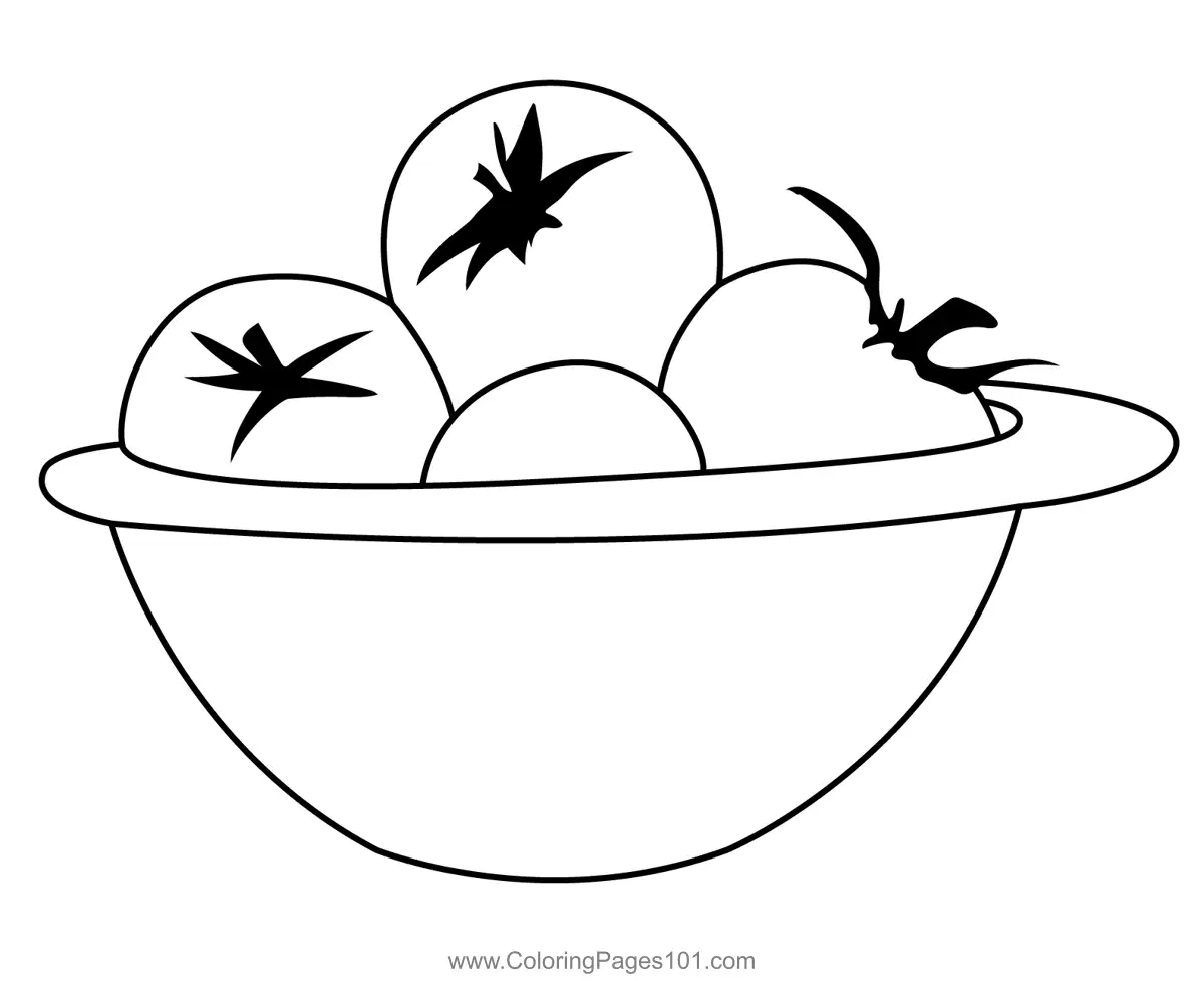 Tomatoes Coloring Pages 8